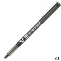 Boligrafo de tinta líquida Pilot V-5 Hi-Tecpoint Zwart 0,3 mm (12 Stuks)