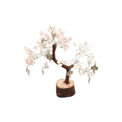 Edelsteenboom Rozenkwarts - De Kracht Van Wijsheid - 18 cm