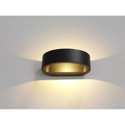 Artdelight Design wandlampSharp zwart met goud - WL SHARP ZW-MG