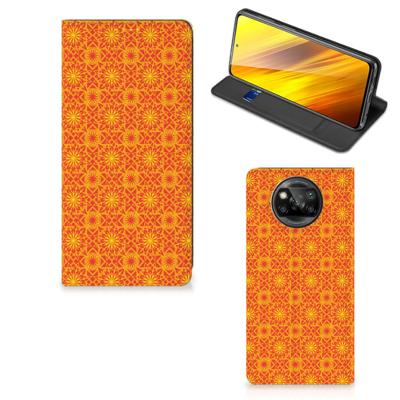 Xiaomi Poco X3 Pro | Poco X3 | Hoesje met Magneet | Batik Oranje