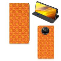 Xiaomi Poco X3 Pro | Poco X3 | Hoesje met Magneet | Batik Oranje