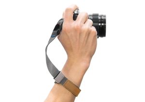 Peak Design CF-AS-3 riem Digitale camera Aluminium, Leer, Nylon Grijs