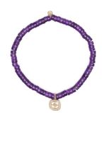 Sydney Evan bracelet en or 14ct serti d'améthyste et cristaux - Violet - thumbnail