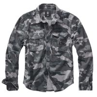 Vintage Shirt Longsleeve Grey Camo Overhemd Heren - thumbnail