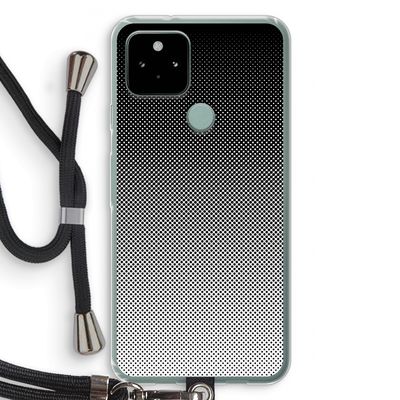Musketon Halftone: Pixel 5 Transparant Hoesje met koord