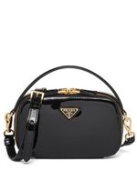 Prada sac à main en cuir verni - Noir