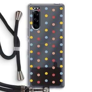 Bollen: Sony Xperia 5 Transparant Hoesje met koord