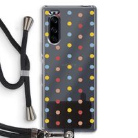 Bollen: Sony Xperia 5 Transparant Hoesje met koord