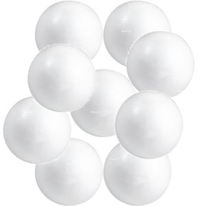 Set van 25x stuks beschilderbare piepschuim ballen/bollen van 3 cm