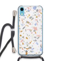 Terrazzo N°8: iPhone XR Transparant Hoesje met koord