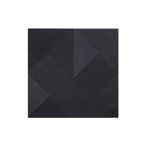 PTMD Belinda Black MDF angular carved wallpanel matt L