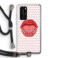 Yolo Denise: Huawei P40 Transparant Hoesje met koord