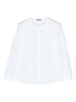 Il Gufo chemise à plastron contrastant - Blanc