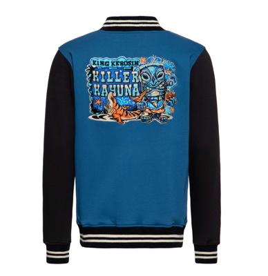 King Kerosin Kahuma College Jacket Smoke Blue -M