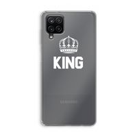 King zwart: Samsung Galaxy A12 Transparant Hoesje
