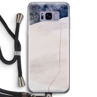 Stone White: Samsung Galaxy S8 Plus Transparant Hoesje met koord