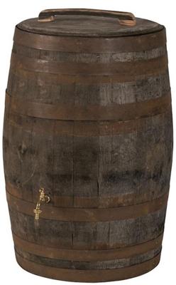 Regenton Whisky 190l met los deksel met handvat, gat vulautomaat, kraan - Vatenhandel stijf