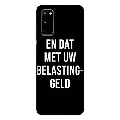 Belastinggeld - Zwart: Samsung Galaxy S20 Tough Case