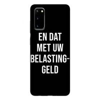Belastinggeld - Zwart: Samsung Galaxy S20 Tough Case