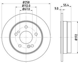 Remschijf Gecoat 52106PRO 8DD355102991