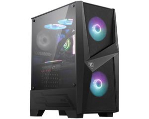 MSI MAG FORGE 100R computerbehuizing Midi Tower Zwart, Transparant