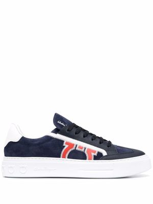 Ferragamo baskets Borg 5 - Bleu