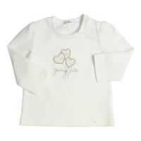 Gymp creme tshirtje met hartjes