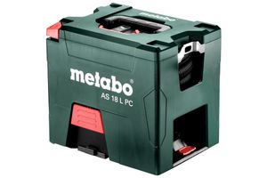 Metabo AS 18 L PC Droogzuiger Set 7.50 l Zonder accu, Stofklasse L gecertificeerd