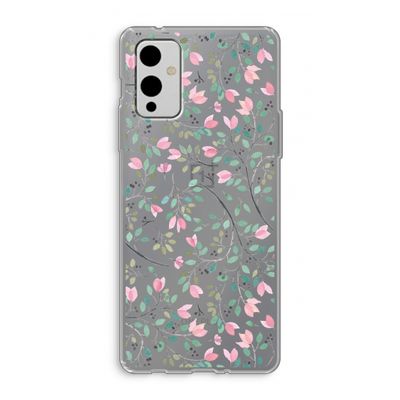 Sierlijke bloemen: OnePlus 9 Transparant Hoesje