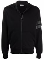 Moncler hoodie zippé à patch logo - Noir