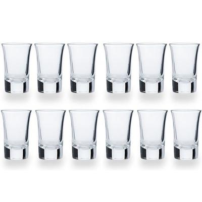 Cosy & Trendy Shotglazen - 12x stuks - glas - 35 ml - Shotjes - Shotglas - borrelglazen