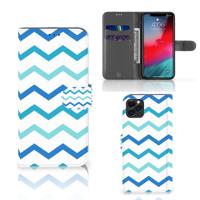Apple iPhone 11 Pro Max | Telefoon Hoesje | Zigzag Blauw