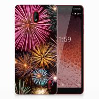 Nokia 1 Plus | Sillicone Back Cover | Vuurwerk