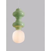 Lyora HanglampClio M lichtgroen keramiek met wit glas - 9009115