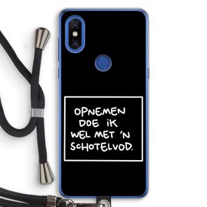 Schotelvod: Xiaomi Mi Mix 3 Transparant Hoesje met koord