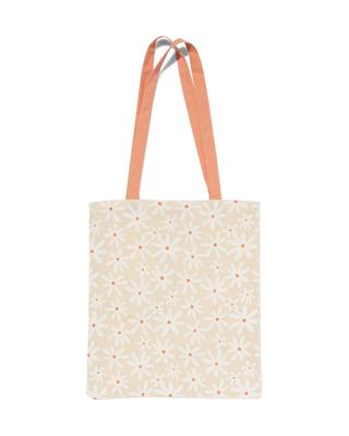 HEMA Canvas tas grote bloemen