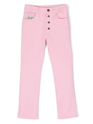 Nº21 Kids jean à coupe droite - Rose
