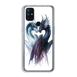 Yin Yang Dragons: OnePlus Nord N10 5G Transparant Hoesje