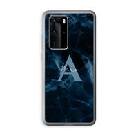 Midnight Marble: Huawei P40 Pro Transparant Hoesje