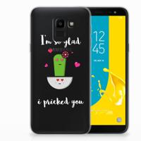 Samsung Galaxy J6 2018 Telefoonhoesje met Naam Cactus Glad Samsung Galaxy J6 2018 Telefoonhoesje met Naam Cactus Glad