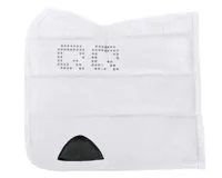 QHP Puffpad Grip zadeldek wit maat:dr full