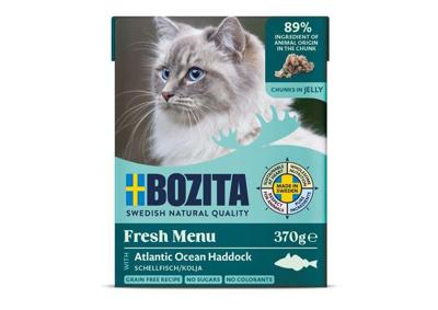 BOZITA Schelvis in Gelei - natvoer voor katten - 370 g