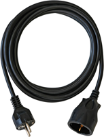 Brennenstuhl kunststof-kabel zwart 3m h05vv-f 3g1,5 - 1162180