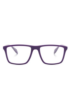 Emporio Armani lunettes de vue carrées à plaque logo - Violet
