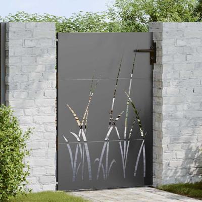Tuinpoort met slot Zwart 85 x 150 cm Poedergecoat staal