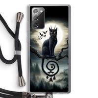 Moonlight Companions: Samsung Galaxy Note 20 / Note 20 5G Transparant Hoesje met koord