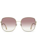 Jimmy Choo Eyewear lunettes de soleil Mamie à monture oversize - Or - thumbnail