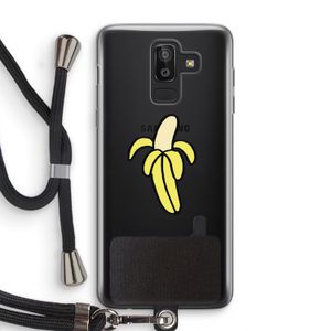 Banana: Samsung Galaxy J8 (2018) Transparant Hoesje met koord