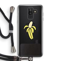 Banana: Samsung Galaxy J8 (2018) Transparant Hoesje met koord