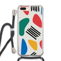 Illustratieve pop 1: iPhone 8 Plus Transparant Hoesje met koord